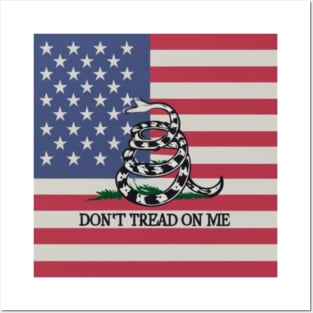 Don’t tread on me usa flag Posters and Art